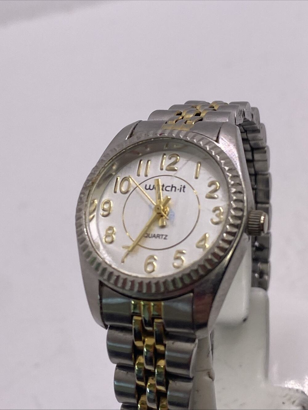 Vintage Watch It Womens Silver Watch Works New Battery